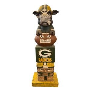 Evergreen Enterprises Tiki Totem Green Bay Packers OS Green  NFL Decor